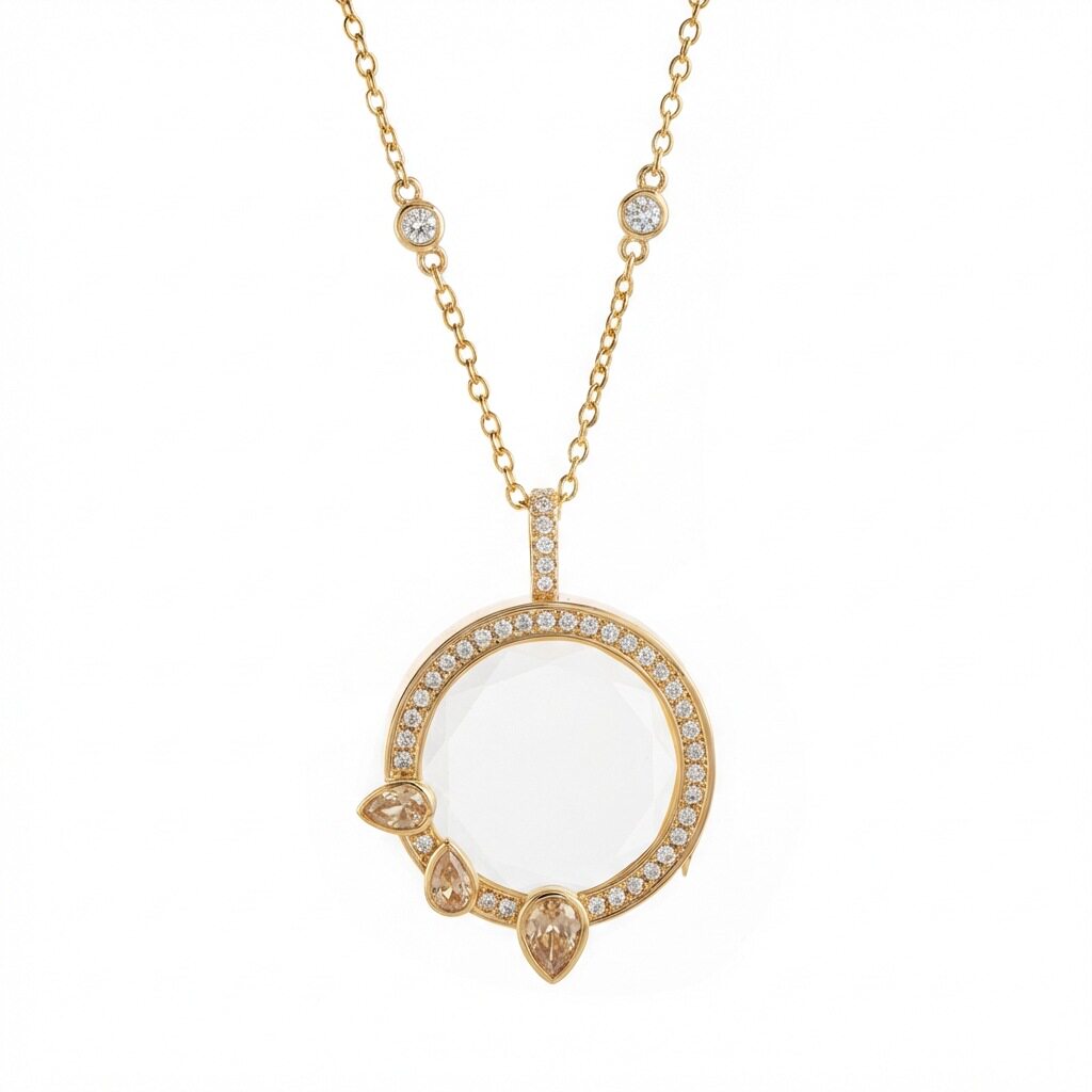 The Amber Halo Locket