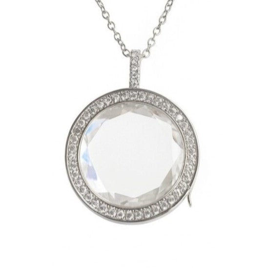 The Silver Gem Halo Locket