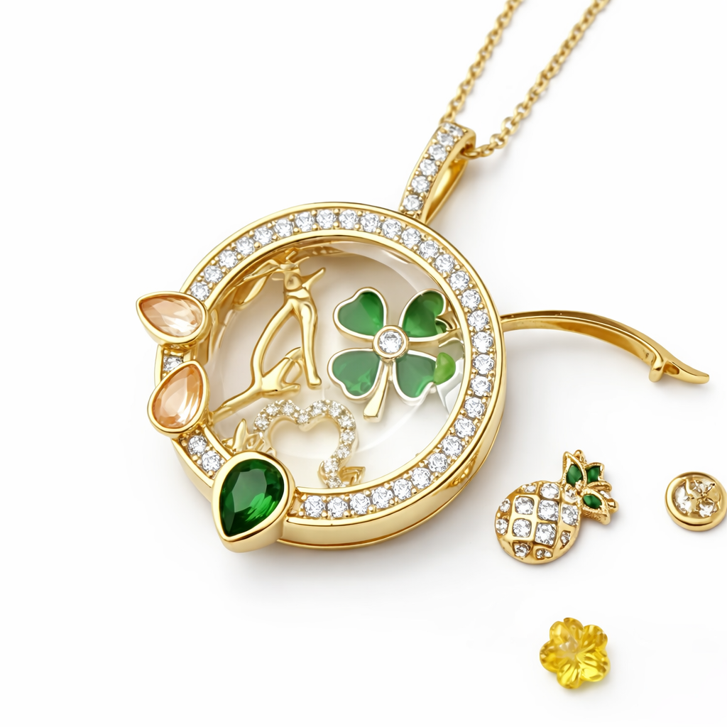 Ava Delora Locket Necklace