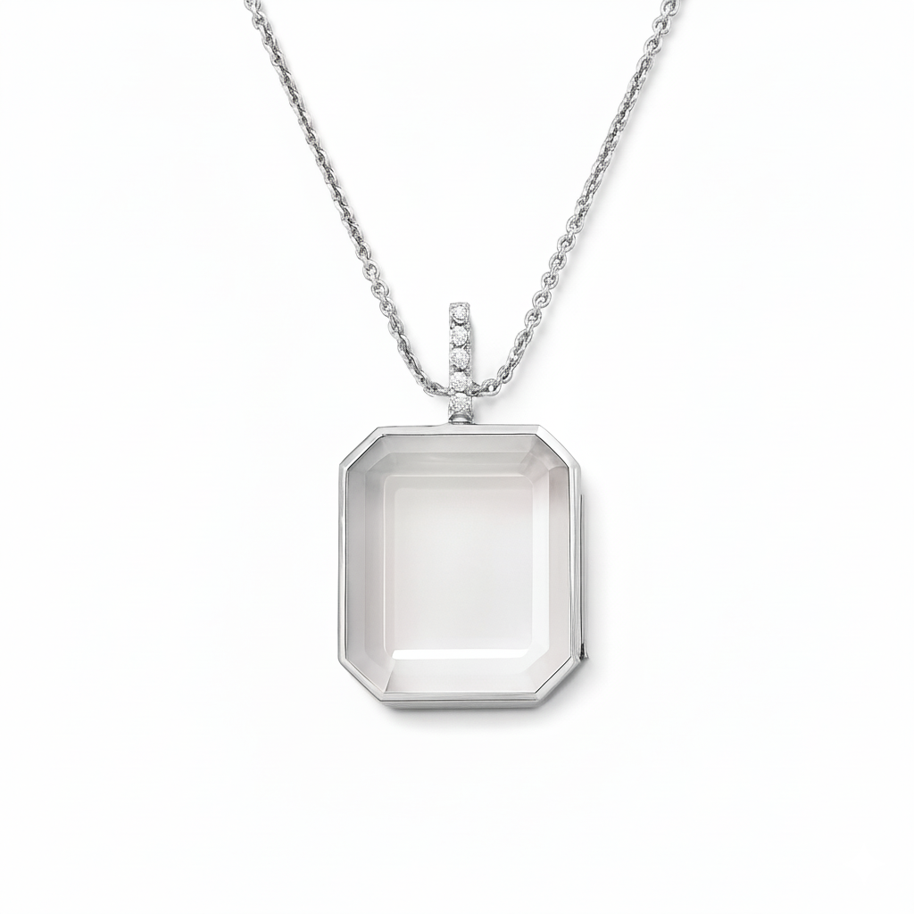 Silver Elara Bar Locket
