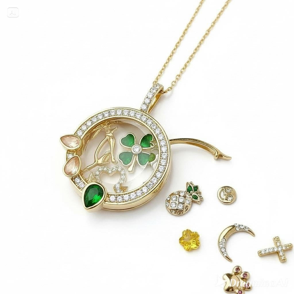 The Emerald Halo Locket
