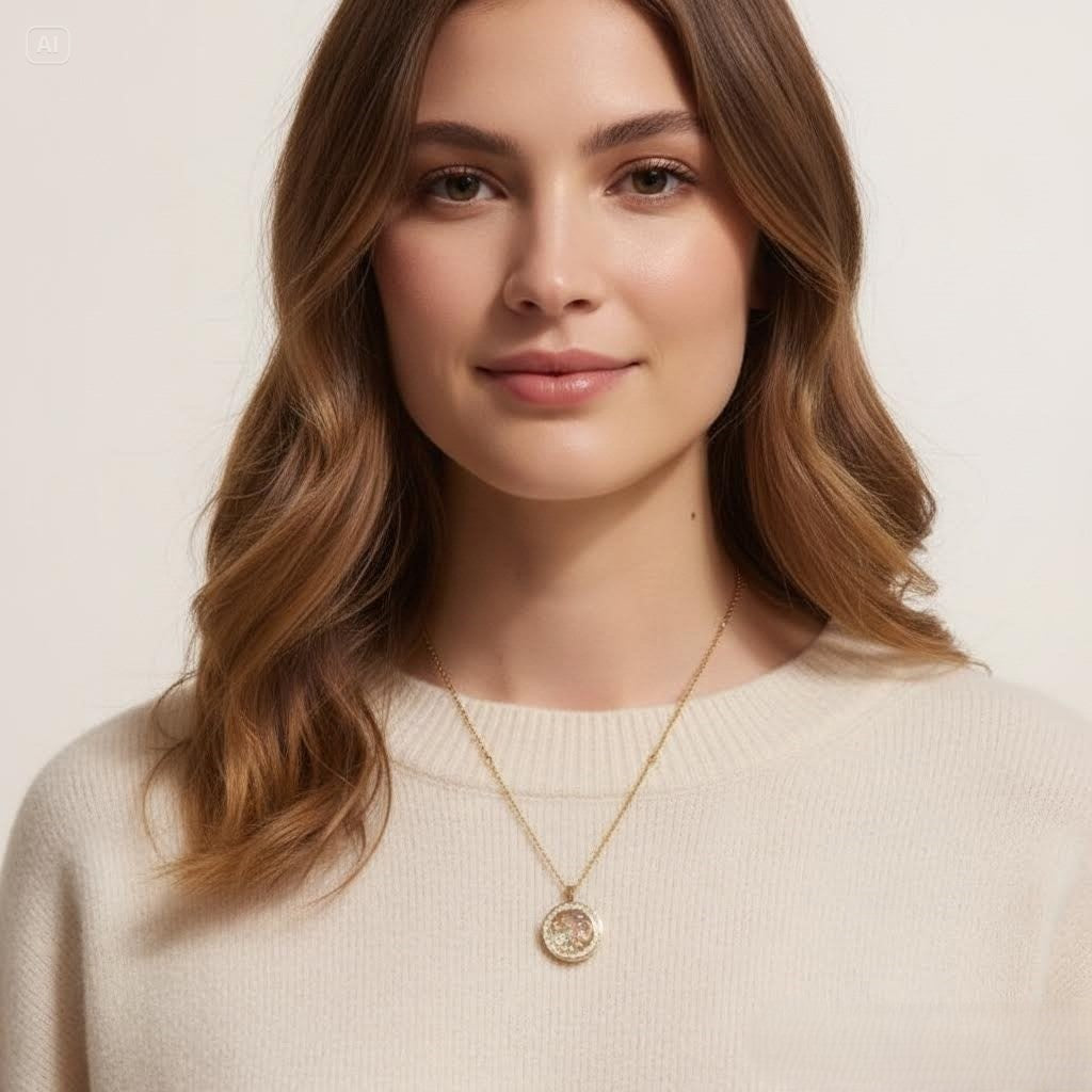 Ava Delora Locket Necklace