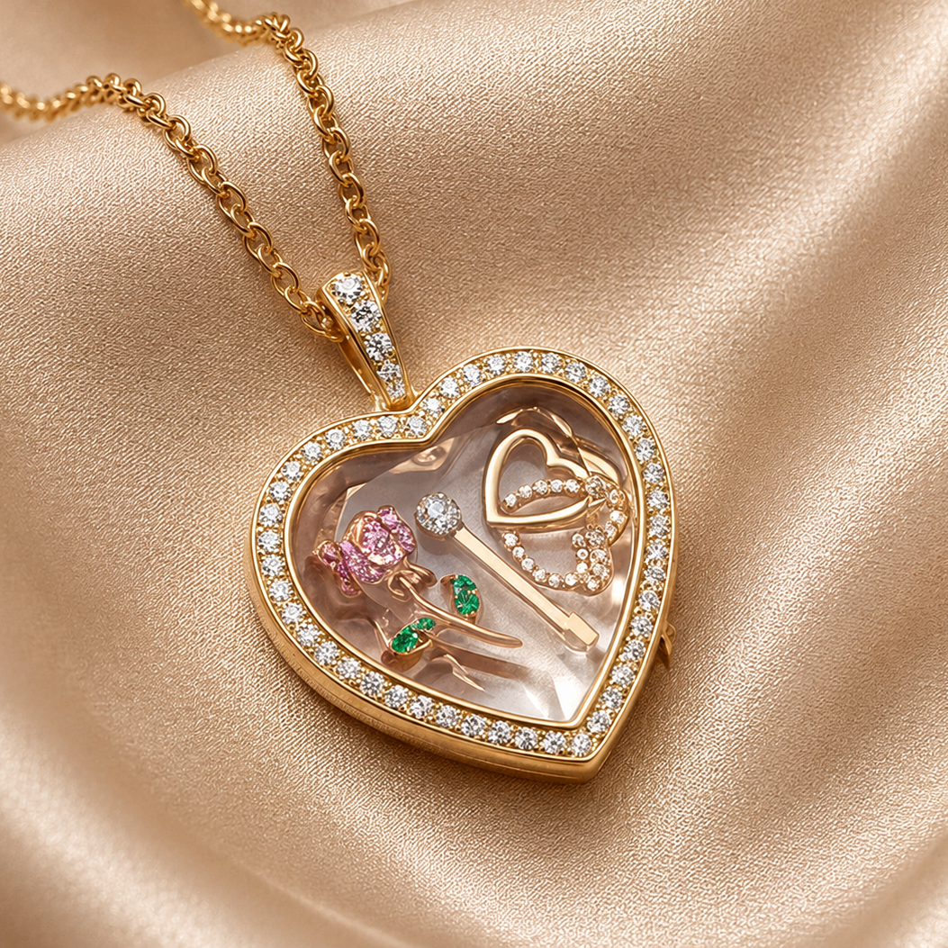 Ava Delora Locket Necklace