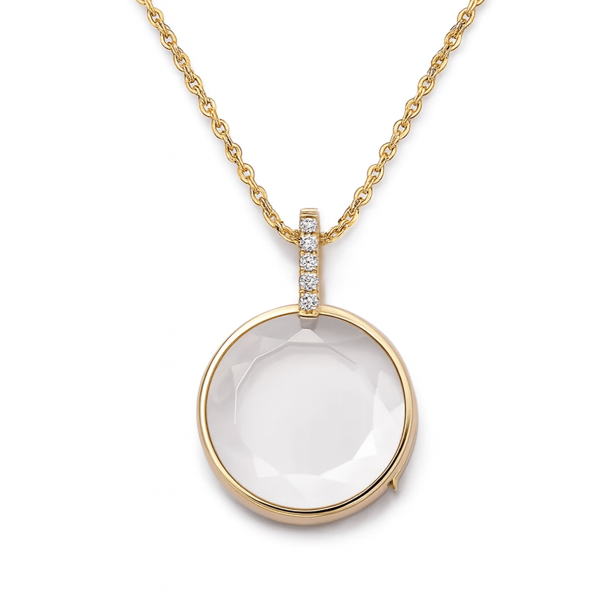 The Celeste Halo Locket - Ava Delora UK