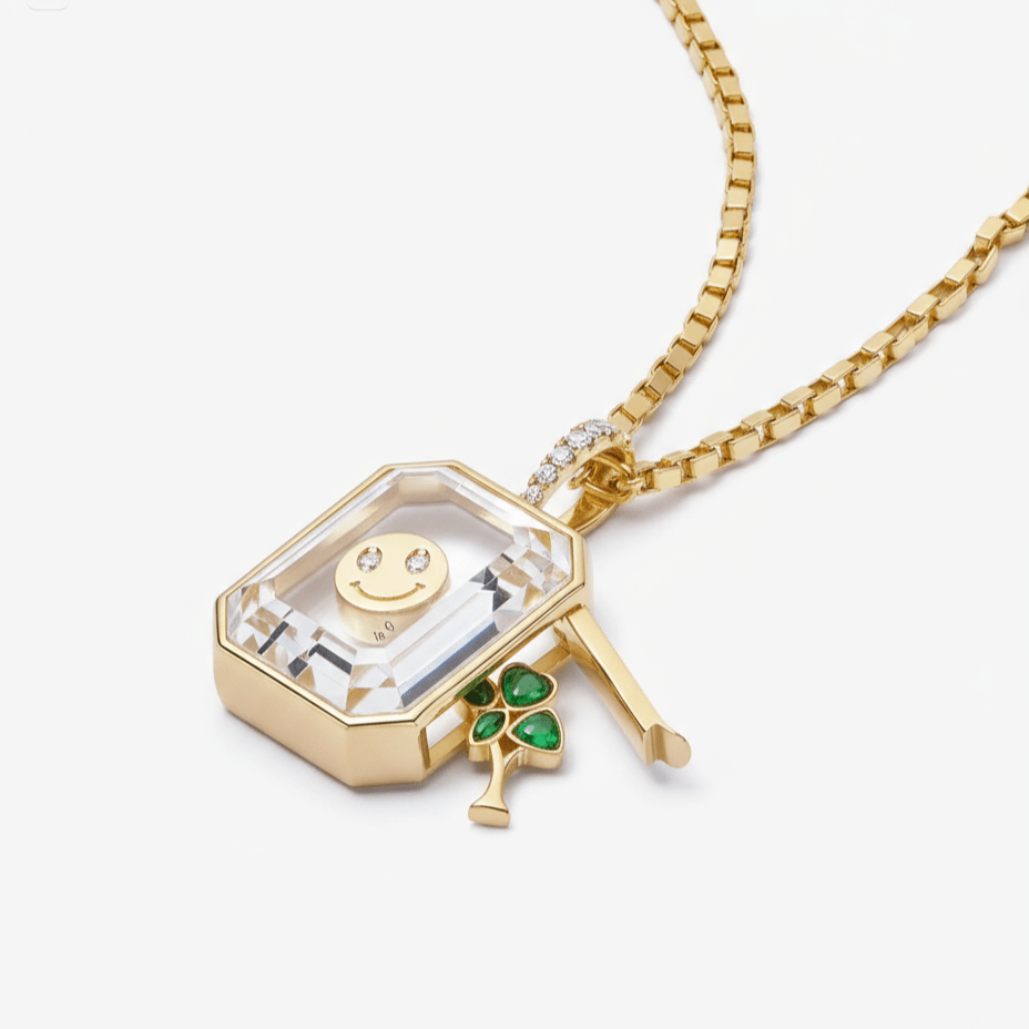 The Emerald Halo Locket - Ava Delora UK