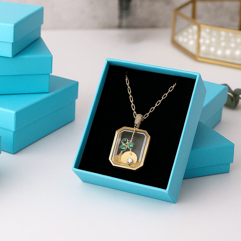 The Emerald Halo Locket - Ava Delora UK