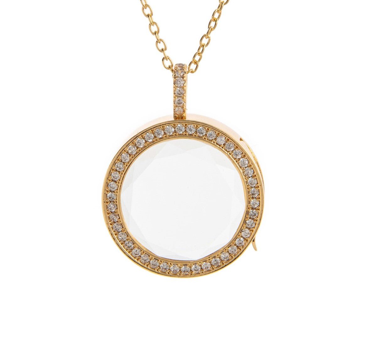 The Gem Halo Locket - Ava Delora UK
