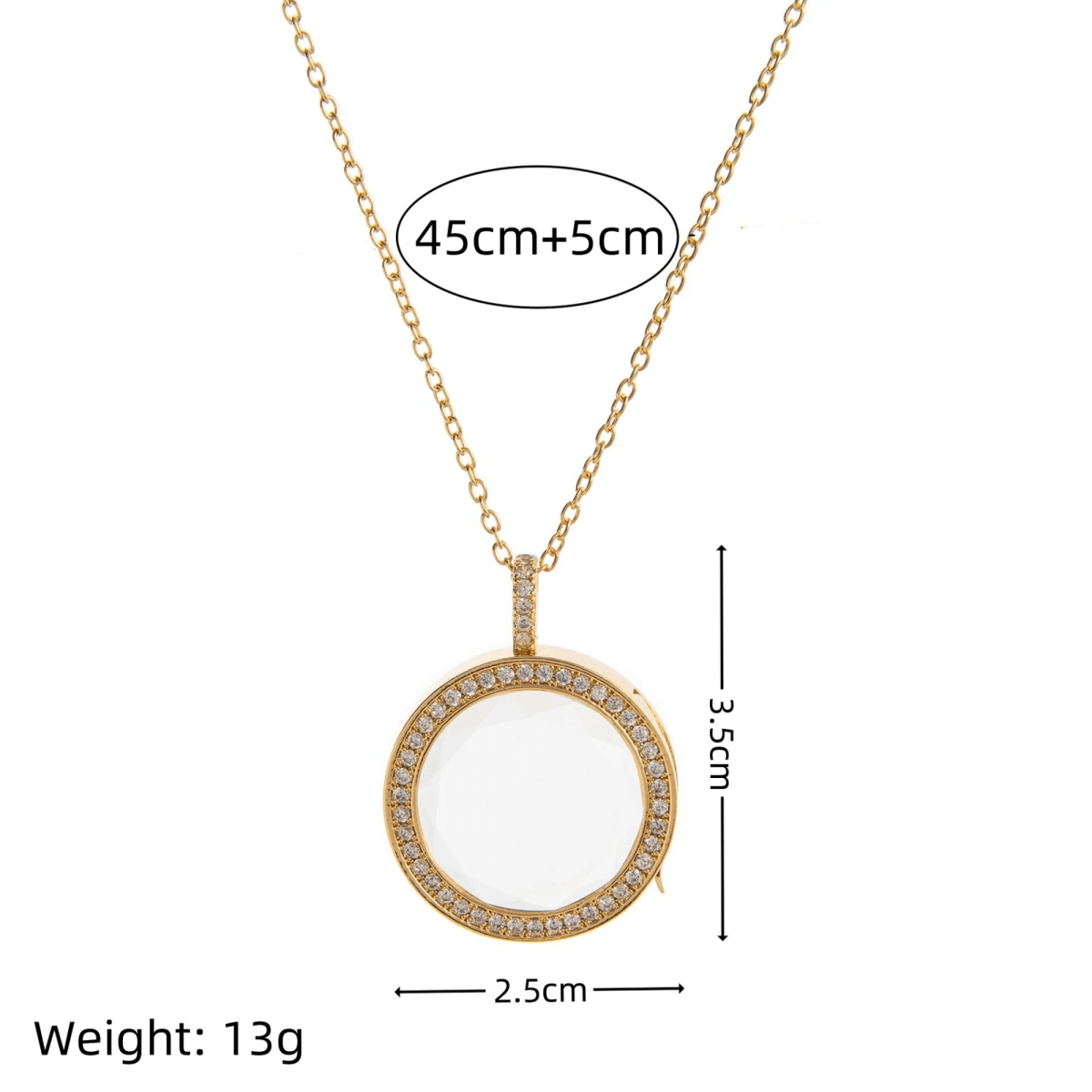 The Halo de Diamant Locket - Ava Delora UK